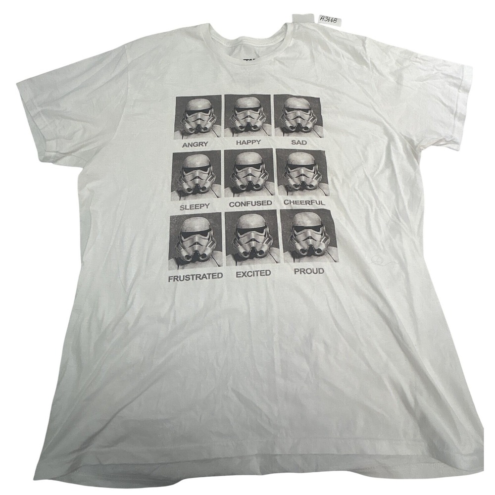 Star‎ Wars graphic t-shirt Men's size 2XL white